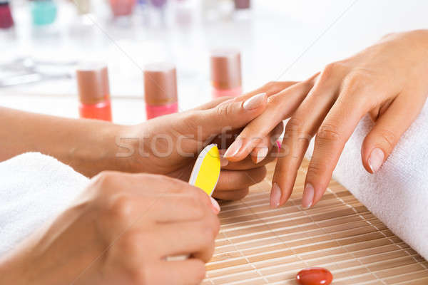 Stock photo: Manicure procedure