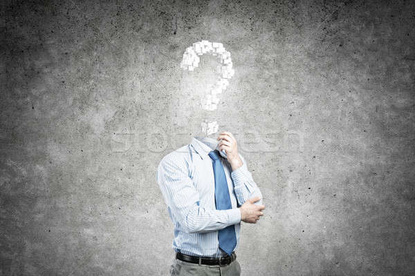 Big question in his head Stock photo © adam121