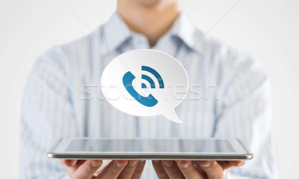 Stock photo: Call application icon