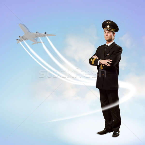 pilot is in the form of arms crossed Stock photo © adam121