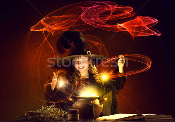 Little witch Stock photo © adam121