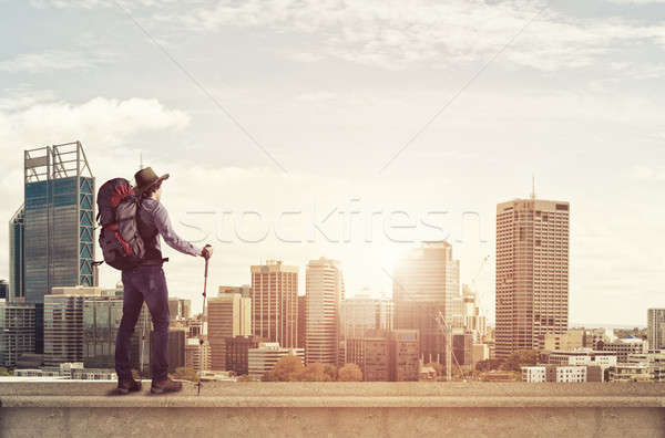 Trekking and hiking Stock photo © adam121