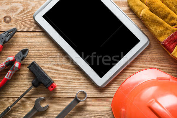 [[stock_photo]]: Réparation · Ouvrir · la · demander · des · variété · outils · constructeur