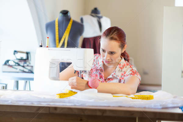 Seamstress at work Stock photo © adam121