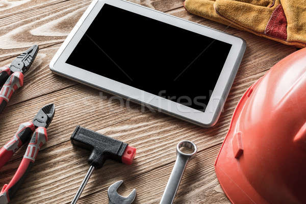 Réparation Ouvrir la demander des variété outils constructeur Photo stock © adam121