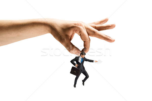 Hand catching man Stock photo © adam121