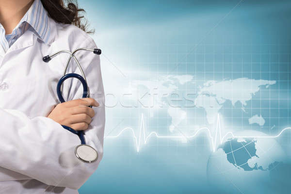 unidentified young woman doctor Stock photo © adam121