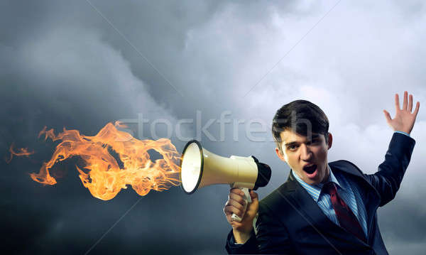 Affaires mégaphone agression affaires orateur [[stock_photo]] © adam121