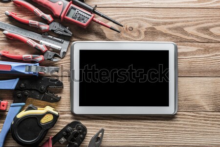 Naprawy usługi zażądać wybór narzędzia budowniczy Zdjęcia stock © adam121