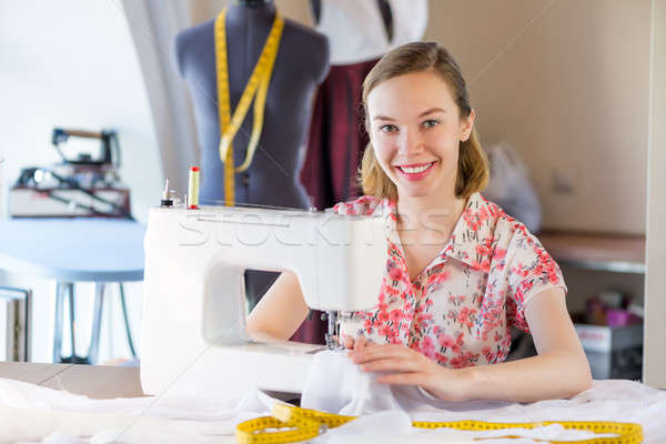 Seamstress at work Stock photo © adam121