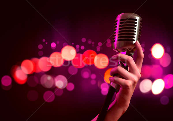 Popular singer Stock photo © adam121