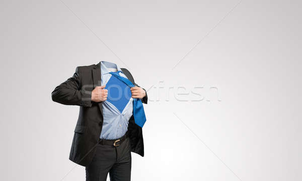 Headless super businessman Stock photo © adam121