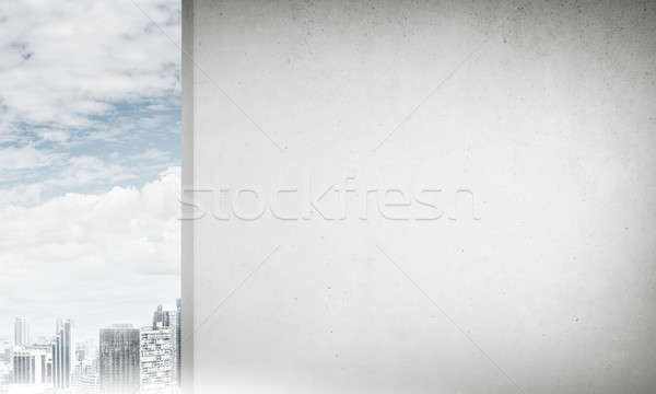 Concrete empty banner  Stock photo © adam121