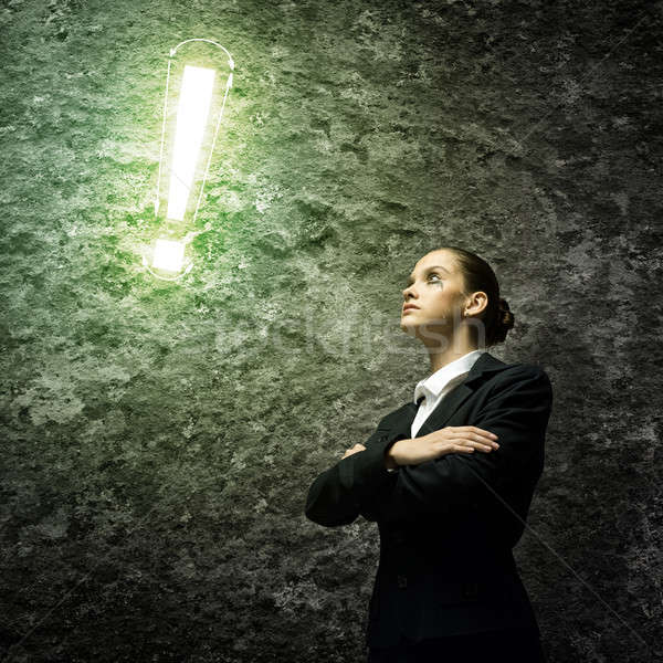 Thoughtful businesswoman Stock photo © adam121