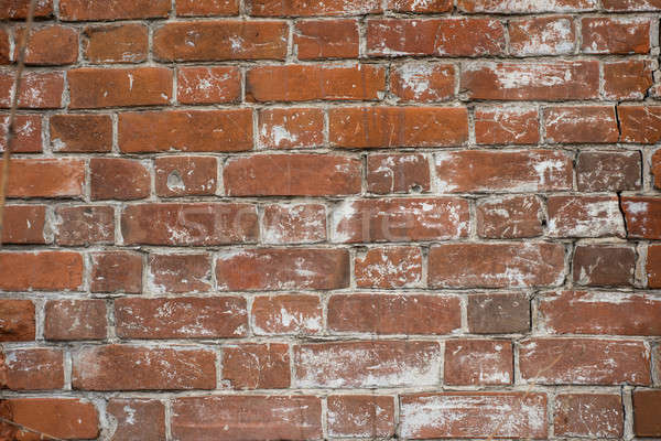 Parede de tijolos textura velho parcialmente destruído construção Foto stock © adam121