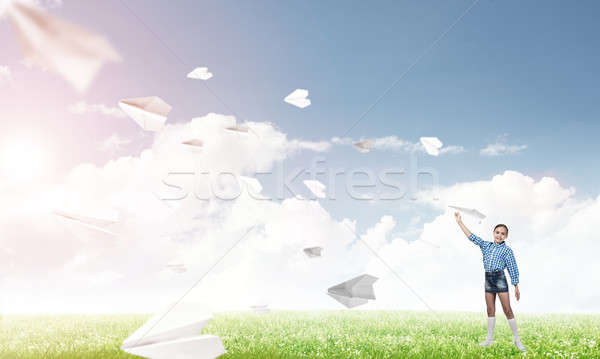 Happy careless childhood Stock photo © adam121