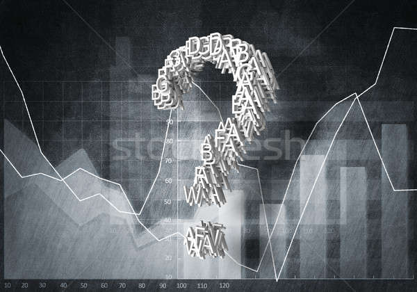 Stock photo: Question of financial growth