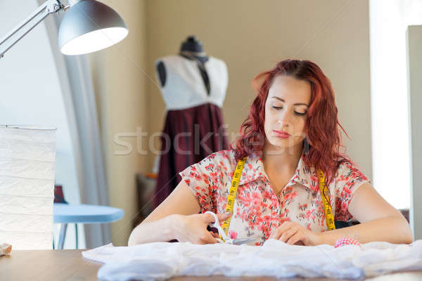 Tailor woman at work Stock photo © adam121