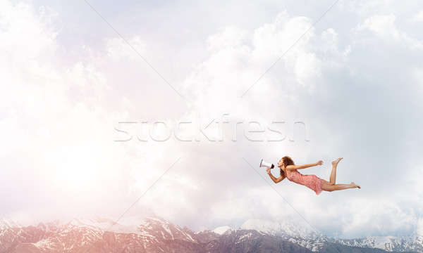 She is free to express herself Stock photo © adam121