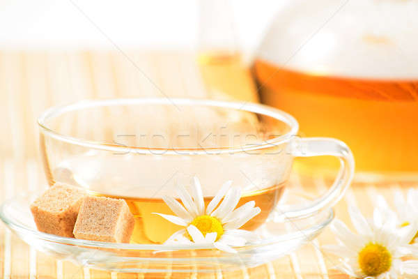 чайная чашка травяной ромашка чай чайник продовольствие Сток-фото © adam121