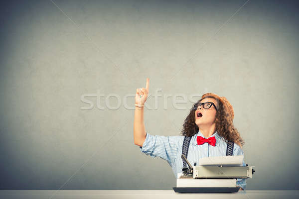 Stock photo: woman writer