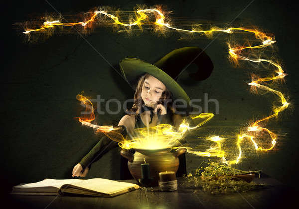 Little witch Stock photo © adam121
