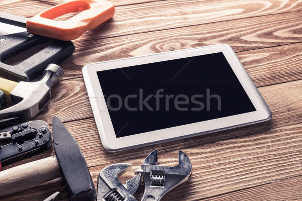 Reparar serviço solicitar variedade ferramentas construtor Foto stock © adam121