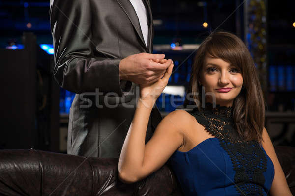 Portrait of a successful woman in a nightclub Stock photo © adam121