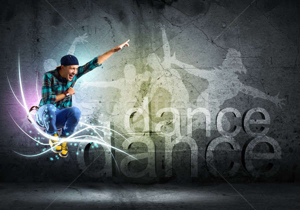 Dançarina imagem moço dança colagem Foto stock © adam121