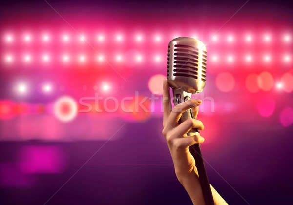 Popular singer Stock photo © adam121