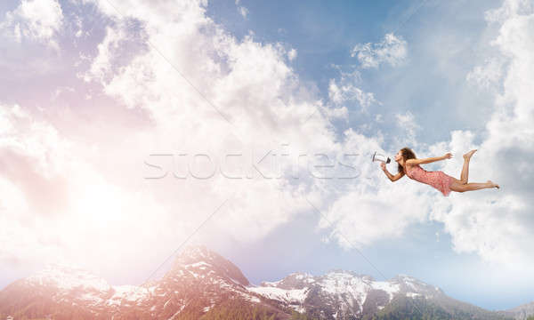 She is free to express herself Stock photo © adam121
