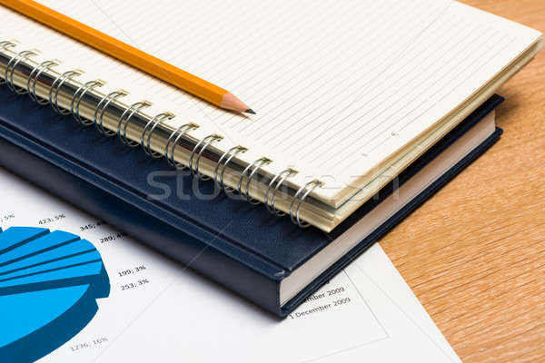 notebooks and pencil on the desk Stock photo © adam121