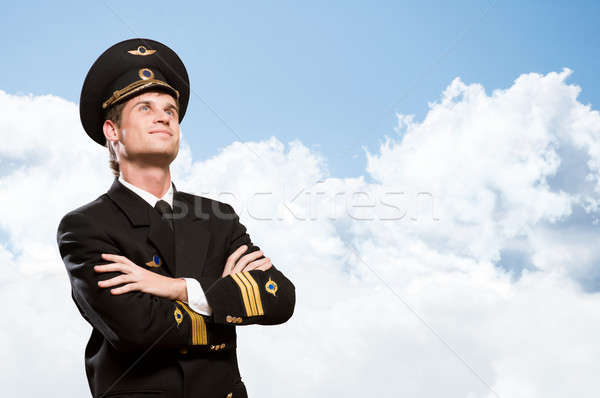 pilot is in the form of arms crossed Stock photo © adam121