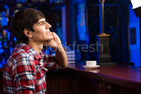 young man at the bar Stock photo © adam121