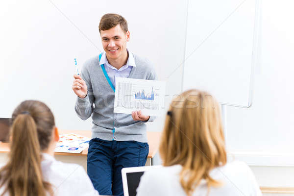 teacher talking with students Stock photo © adam121