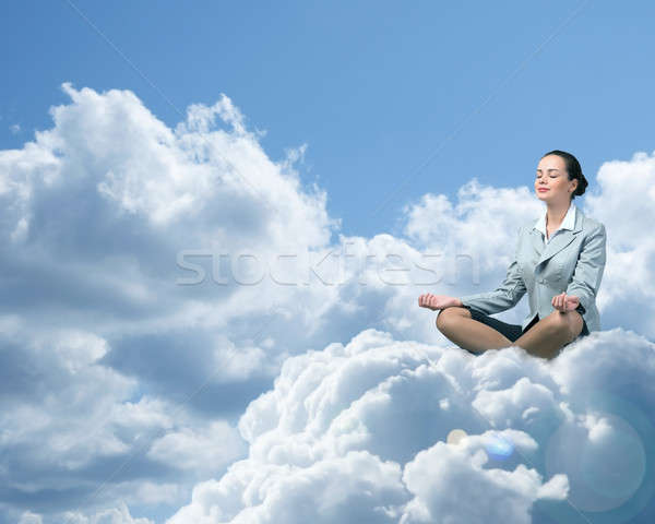 business woman meditating Stock photo © adam121