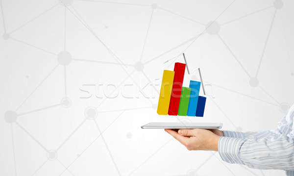 Stockfoto: Dynamica · markt · verkoop · zakenman · hand
