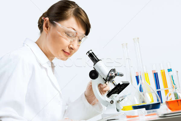 Woman working in lab Stock photo © adam121