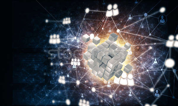 商业照片: 因特网 · 联网 · 数字 · 立方体 ·图· 图像