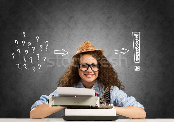 Girl writer Stock photo © adam121