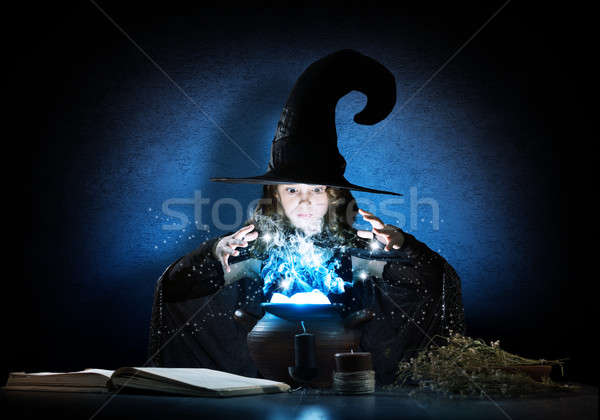 Little witch Stock photo © adam121