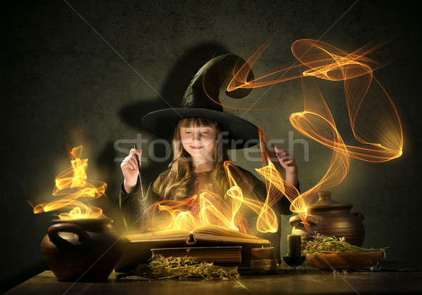 Little witch Stock photo © adam121