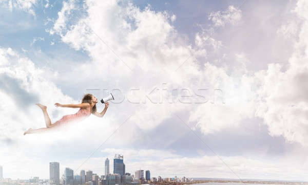 She is free to express herself Stock photo © adam121