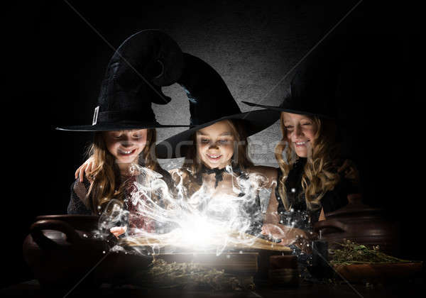 Three little witches Stock photo © adam121