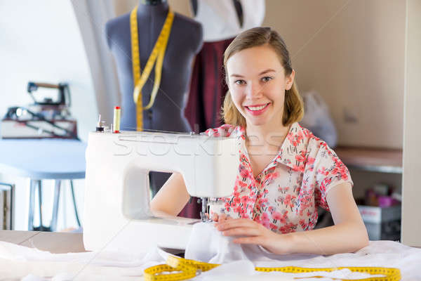 Seamstress at work Stock photo © adam121