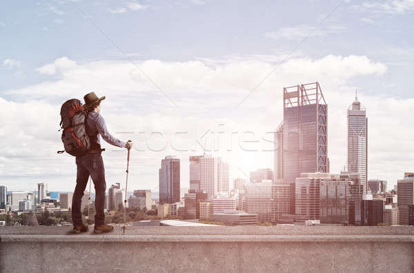 Trekking and hiking Stock photo © adam121