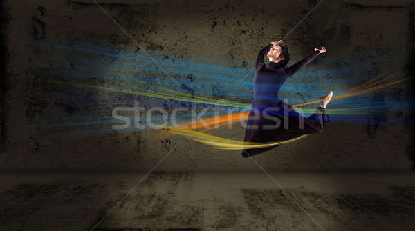 dancer,  on an abstract background. collage Stock photo © adam121