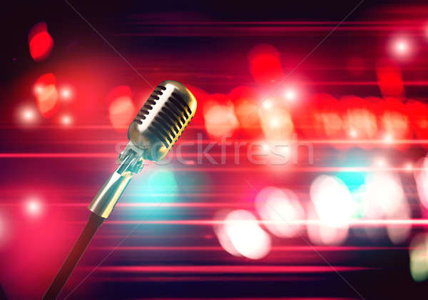 Microphone on stage Stock photo © adam121