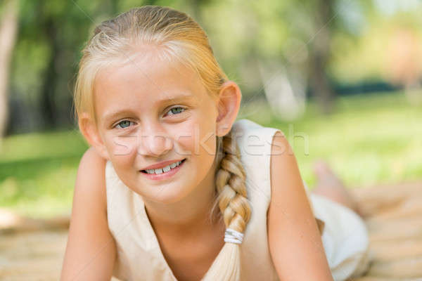 Girl enjoying summertime Stock photo © adam121