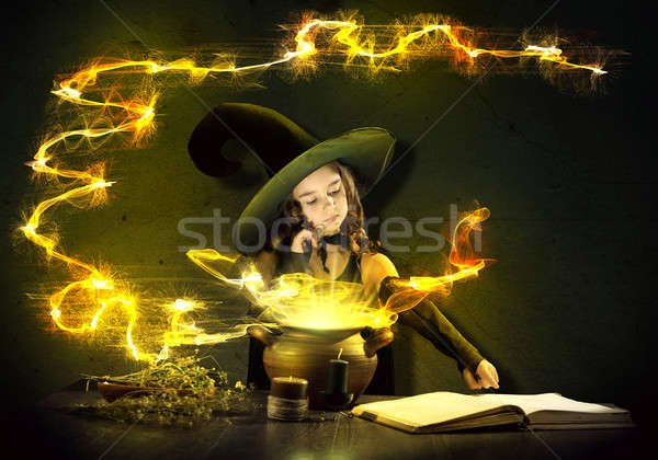 Little witch Stock photo © adam121